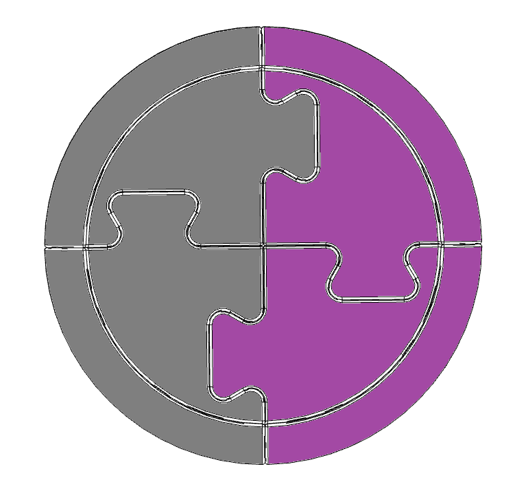Strip Ball - anthracite/purple